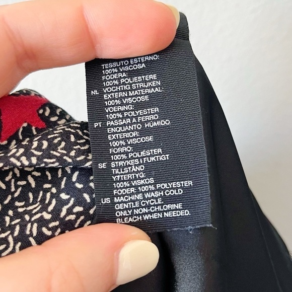 & other stories Nautical Star Print Wrap Mini Skirt Size US 6 4th of July USA - Picture 7 of 10